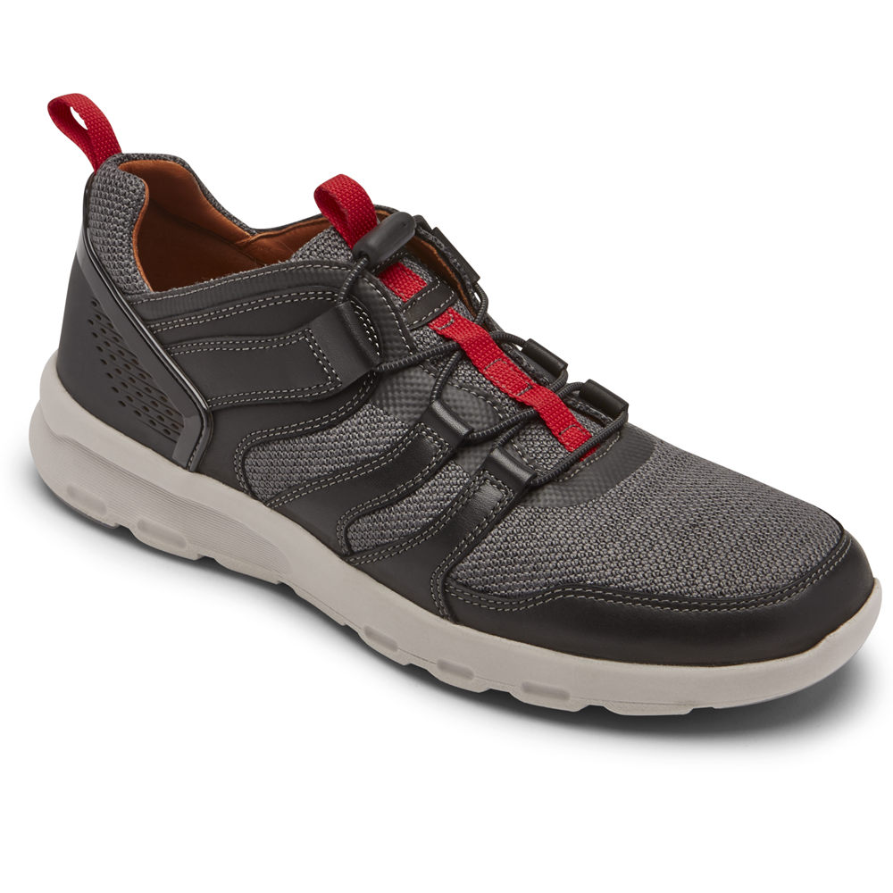 Zapatillas Rockport Hombre Mexico - Pulsetech Alt Bungee Negros - MQSWC8639